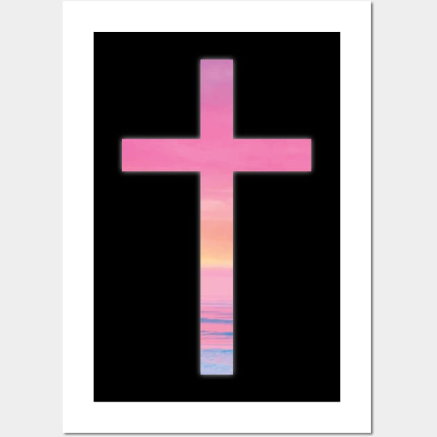 Jesus Cross God Religion Wall Art by avshirtnation